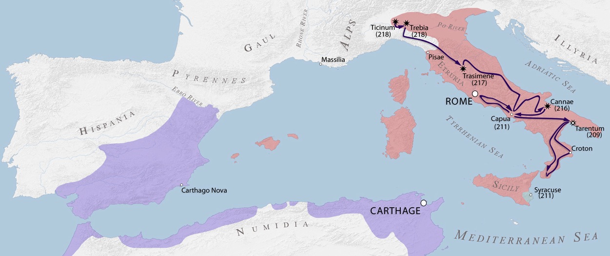 Battle Of Cannae Map