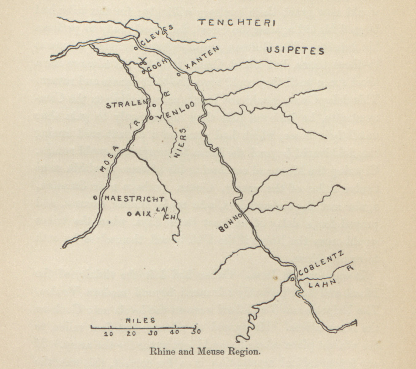 Meuse River Map Meuse River Map