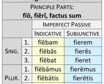 chart of conjugation of fio