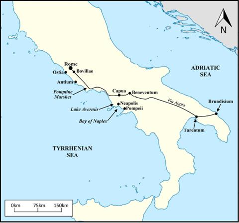 Tacitus' Annals Map of Italy 