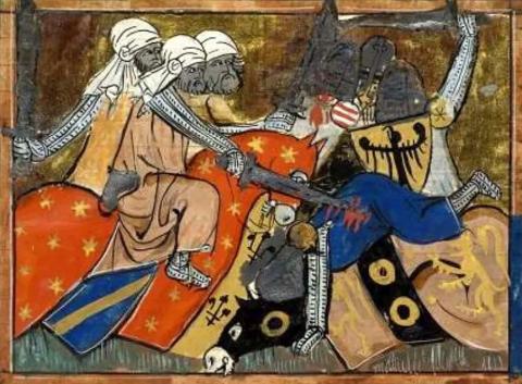 muslims fighting crusaders