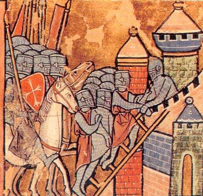 medieval illumination of the capture of Antioch