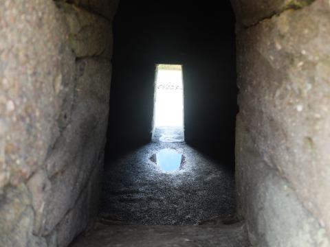 a view of the interior of the Gallarus Oratory
