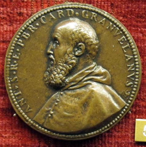 Medal of Antoine Perrenot, Cardinal de Granvelle (recto)