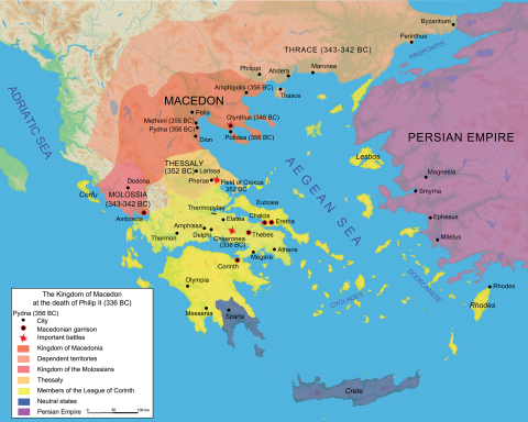 Expansion Of Macedonia Under Philip II | Dickinson College Commentaries