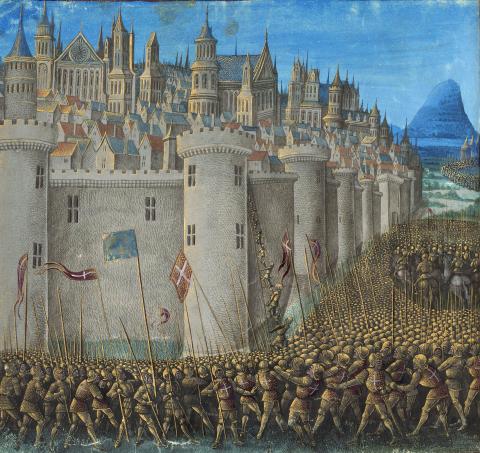 a 15th century miniature of the siege of Antioch