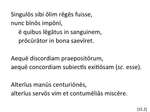 Tacitus Agricola 15.2 articulated