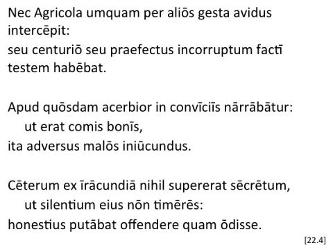 Tacitus Agricola 22.4 articulated