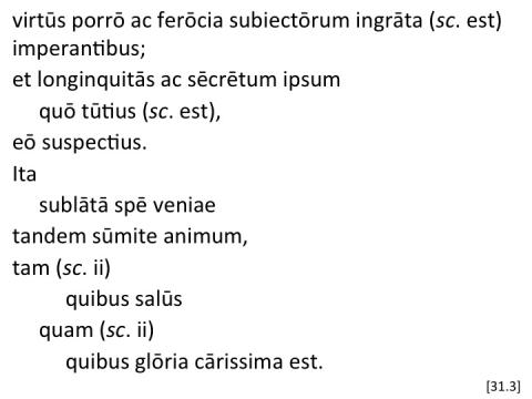 Tacitus Agricola 31.3 articulated