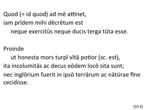 Tacitus Agricola 33.6 articulated