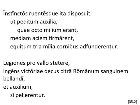 Tacitus Agricola 35.2 articulated