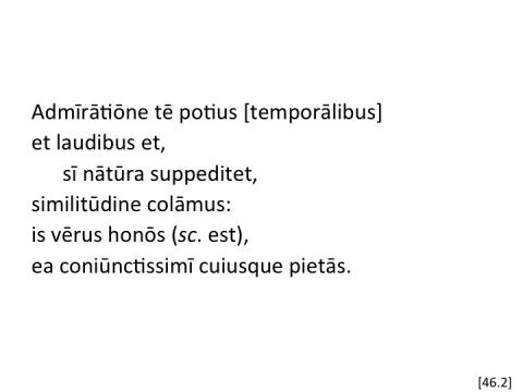 Tacitus Agricola 46.2 articulated