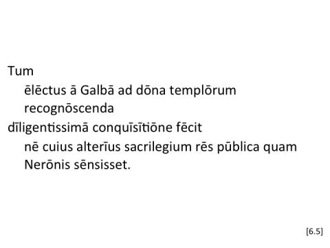 Tacitus Agricola 6.5 articulated