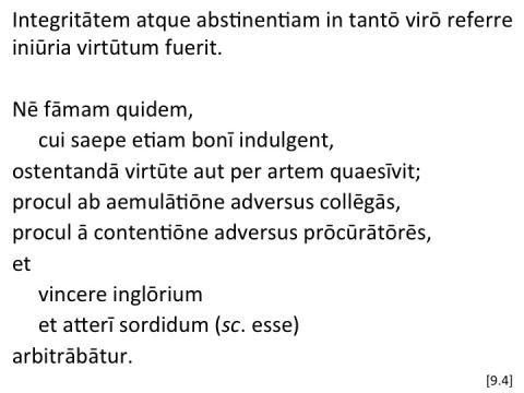 Tacitus Agricola 9.4 articulated
