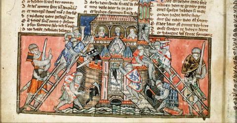 The Siege of Antioch in a miniature 