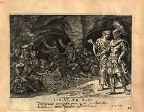 Eimmart: Aeneas and the Sibyl in the underworld