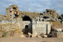 Ruins of a large stone structure