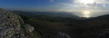 Valley of Sintra at dusk with crags