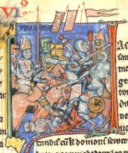 Adhemar carries the Holy Lance into Battle