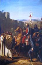 Painting of Baldwin entering Edessa