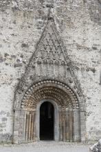 the portal on the west front of Clonfert Cathedral