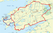 a map of County Kerry, with Loch Leane