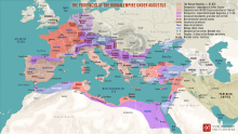 map of the Roman empire