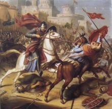 painting of Robert of Normandy outside Antioch