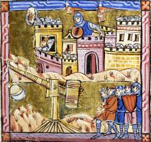 miniature showing the siege of Antioch