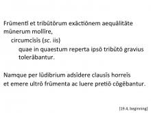Tacitus Agricola 19.4 beginning articulated