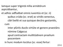 Tacitus Agricola 29.4 articulated