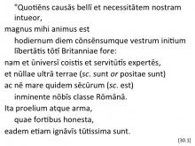 Tacitus Agricola 30.1 articulated