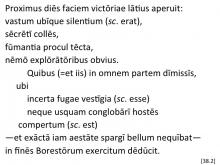 Tacitus Agricola 38.2 articulated