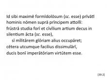 Tacitus Agricola 39.2 articulated