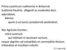 Tacitus Agricola 5.1 beginning articulated