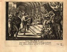 Eimmart: Ilioneus comes to King Latinus