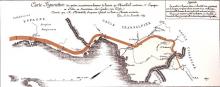 Figurative map of Hannibal's crossing of the Alps by Charles Joseph Minard